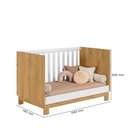 Ver imagem 2 de Berço Mini Cama com Colchão Qencanto Slim 4315 Freijó Qmovi Probel