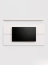 Ver imagem 2 de Painel para TV com Prateleira 180cm Retro MDF Branco Dallas - On Móveis