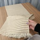 Ver imagem 2 de Caminho de Mesa Nobre Algodão Caramelo Cru 33 x 150