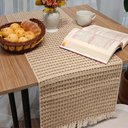 Ver imagem 1 de Caminho de Mesa Nobre Algodão Caramelo Cru 33 x 150