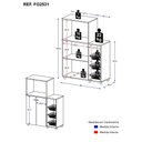 Ver imagem 2 de Armário Para Forno E Microondas Multimóveis 2 Portas Branco