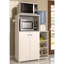 Ver imagem 4 de Armário Para Forno E Microondas Multimóveis 2 Portas Branco