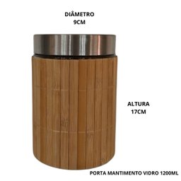 Porta Mantimento Vidro Tradition Jolitex Hermético Prático:1200ml - 5