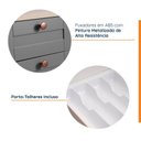 Ver imagem 7 de Balcão 4 Gavetas 40cm com Tampo Arizona CabeCasa MadeiraOriginals Cinza/Branco
