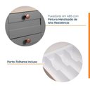 Ver imagem 7 de Balcão Planejado 4 Gavetas 40cm com Tampo Arizona CabeCasa MadeiraOriginals Cinza/Branco