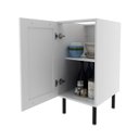 Ver mais imagens de Balcão sem Tampo para Cozinha 1 Porta e 1 Prateleira 40cm MDF Grazi Branco