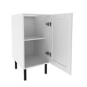 Ver imagem 3 de Balcão sem Tampo para Cozinha 1 Porta e 1 Prateleira 40cm MDF Grazi Branco