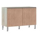 Ver imagem 1 de Balcão De Pia Sem Tamp 120cm Luci Legno Crem e Cumaru