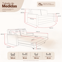 Ver imagem 2 de Sofá Cama | Tecido Suede | 160cm | Marinho