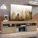 Ver imagem 2 de Rack TV 65" com 2 Portas Paris Multimóveis V3308 Rustic