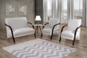 Ver imagem 2 de Conjunto Sevilha Namoradeira + 2 Poltronas Decorativa Braço De Madeira Recepção Sala - Corino Branco