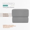 Ver imagem 7 de Kit 2 Puffs Decorativos Aloy Bouclé Premium Assento Extra para Sala Quarto Design Moderno Cinza