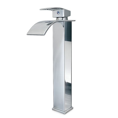 Torneira de Banheiro com Misturador Monocomando Lavabo de Bancada Luxo Inox Prata Brinovar