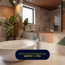 Ver imagem 7 de Torneira de Banheiro com Misturador Monocomando Lavabo de Bancada Luxo Inox Prata Brinovar