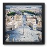 Quadro com Moldura - 33x33 - Praça São Pedro - N3036 - 1