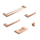 Ver imagem 1 de Acessórios Para Banheiro 5 Peças Jauru Pingoo.casa - Dourado Rose