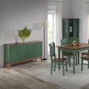 Ver imagem 2 de Conjunto Sala de Jantar e Cozinha Com 4 Cadeiras Madeira Maciça VERDE