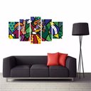 Ver imagem 3 de Quadro Decorativo Romero Britto 114x65