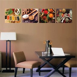 Quadro Decorativo Cozinha Restaurante Tela Kit 4 Uni - 5 Quadro Decorativo Cozinha Restaurante Tela Kit 4 Uni - 5