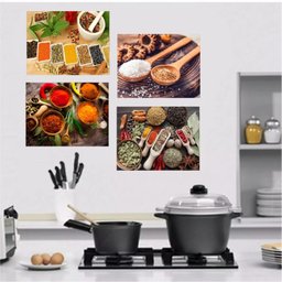 Quadro Decorativo Cozinha Restaurante Tela Kit 4 Uni - 1 Quadro Decorativo Cozinha Restaurante Tela Kit 4 Uni - 1