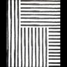 Black White Stipes Canaleta 60x80cm Tabaco - 1