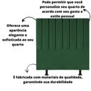 Ver imagem 2 de Cabeceira Estofada Cama Box Solteiro 90 Cm Mavie Suede Cor:verde
