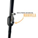 Ver imagem 5 de Ombrelone Base Central Redondo 3.3m com Tela Mosqueteiro Praia Jardim Bege Importway Iwobctm-330