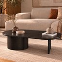 Ver imagem 1 de Mesa de Centro Oval Aurora 137 cm Ébano/Black