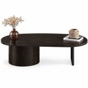 Ver imagem 3 de Mesa de Centro Oval Aurora 137 cm Ébano/Black