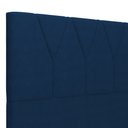 Ver imagem 5 de Cabeceira Cama Box Casal King 195cm Aura Suede W01 Azul - Mpozenato