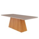 Ver imagem 7 de Mesa de Jantar Tampo de Vidro Off White Helena 2,10 e 8 Cadeiras Fernanda Nature/madeira/nude