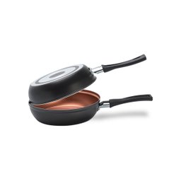 Omeleteira 16 Cm 330 Ml Revestimento Pro-flon Antiaderente Cor Cinza Range Linha Topázio Brinox Cinz - 1
