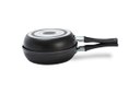Ver imagem 3 de Omeleteira 16 Cm 330 Ml Revestimento Pro-flon Antiaderente Cor Cinza Range Linha Topázio Brinox Cinz