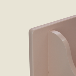 Prateleira Porta Fraldas Rosa com Varão Cabideiro Mdf 15mm Reforçado Pintado Quarto Bebê - Organizze - 5