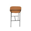 Ver imagem 5 de Kit 4 Banquetas Alta Bancada Base Ferro Preto Jbv Móveis: Terracota