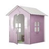 Mini Casinha De Brinquedo Com Led 100% MDF Rosa Crispin Shop Jm - 2