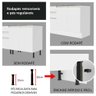 Armário Gabinete para Banheiro 120cm 2 Portas 3 Gavetas Branco Madesa - 10