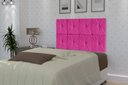 Ver imagem 1 de Painel De Cama Box Botão Solteiro 0,90 Elegance Cor Pink
