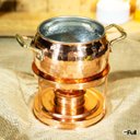 Ver imagem 5 de Conjunto para Fondue Rechaud em Cobre Puro Artesanal 1900ml