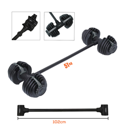 Halter Ajustável com Barra Anilha Kettlebell Yangfit - 50kg - 4