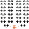 Halter Ajustável com Barra Anilha Kettlebell Yangfit - 50kg - 6