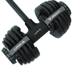 Halter Ajustável com Barra Anilha Kettlebell Yangfit - 50kg - 9
