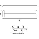 Ver imagem 4 de Porta Toalha Duplo - Solano Polido