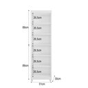 Ver imagem 7 de Armário Multiuso Clean: 6 Nichos Espaçosos e 4 Portas – Máxima Organização:branco