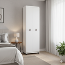 Ver imagem 1 de Armário Multiuso Clean: 6 Nichos Espaçosos e 4 Portas – Máxima Organização:branco