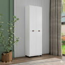Ver imagem 4 de Armário Multiuso Clean: 6 Nichos Espaçosos e 4 Portas – Máxima Organização:branco
