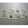 6 Quadros Decorativos Coisas boas acontecem aqui Sala Quarto:Branco - 1