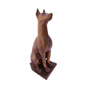 Ver imagem 1 de Escultura Cachorro Dobermann Ferro Fundido Pronto Artes