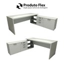 Ver imagem 5 de Mesa de Escritório em L 190cm Tampo 40mm Balcão e 3 Gavetas