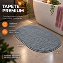 Ver imagem 3 de Kit Tapete para Banheiro Veneza Toque de Seda 0.50x0.70 Cor:Cinza
